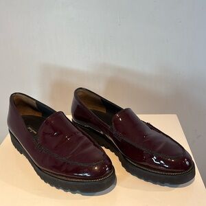 Women’s Burgundy Patent Loafers